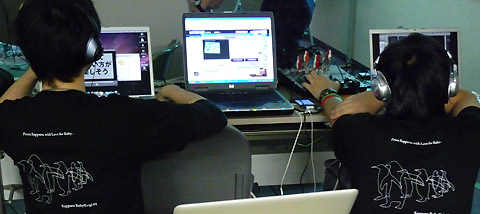 札幌Ruby会議01の配信ブース 札幌Ruby会議01の配信ブース